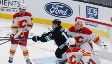Cooley shines, but Flames drop to 1-4 with loss to Mammoth – TSN