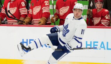 Domi joins Leafs’ first line as Cowan skates as an extra