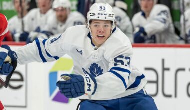 Easton Cowan making most of chance on Maple Leafs top line