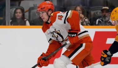 Anaheim Ducks rookie Beckett Sennecke picks up third goal of season in win over Nashville Predators