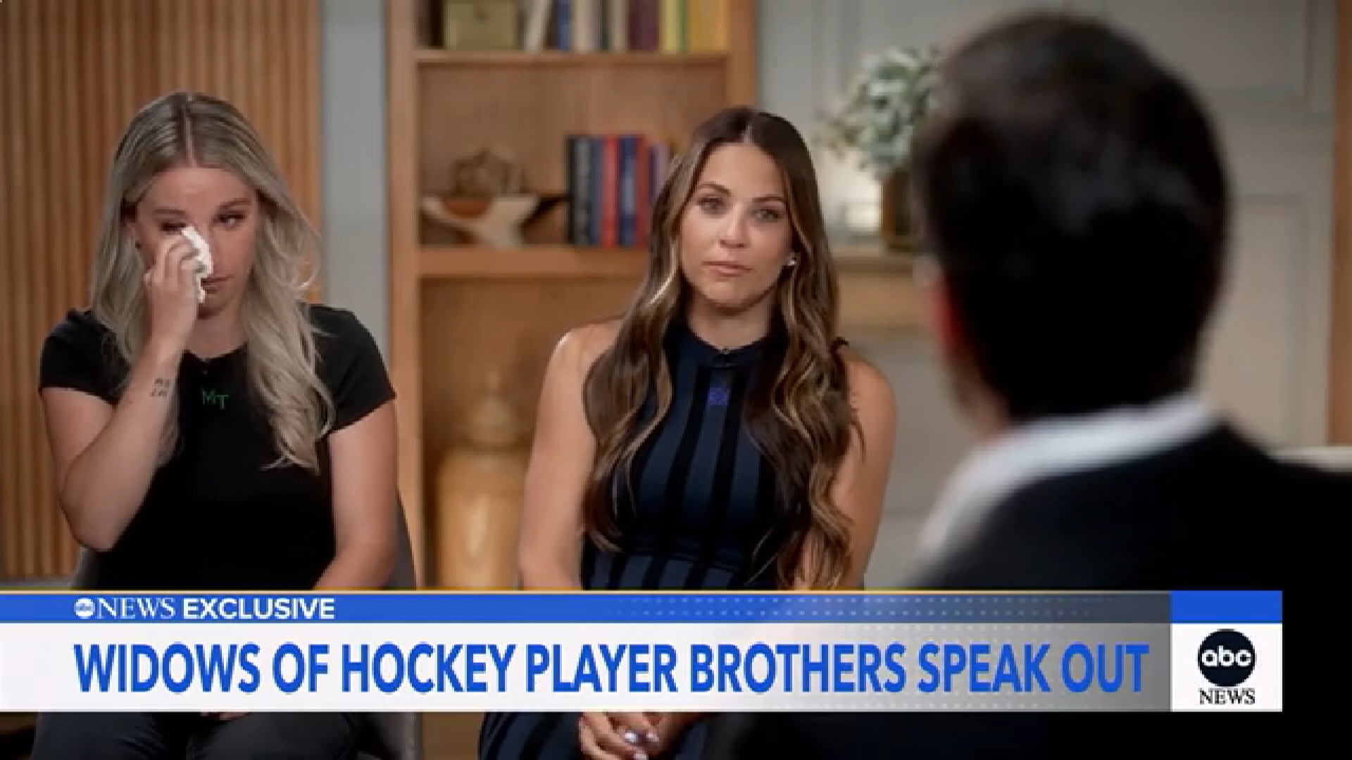 Click to play video: 'Meredith and Madeline Gaudreau emotional interview hitting Calgarians one year after husbands’ deaths'