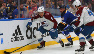 Erik Johnson relives his famous assist in Game 6 against Blues in 2022