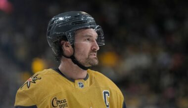 Mark Stone exits early in Vegas Golden Knights’ victory over Calgary Flames