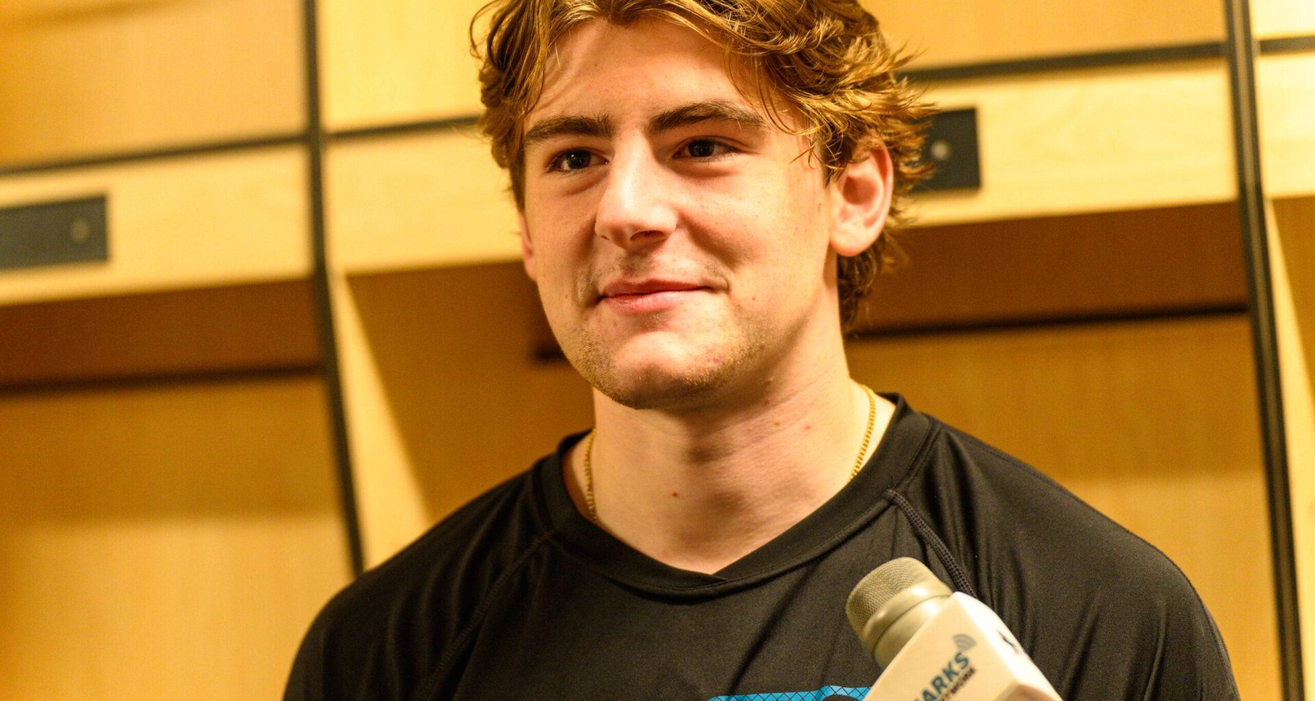 San Jose Sharks defenseman Luca Cagnoni