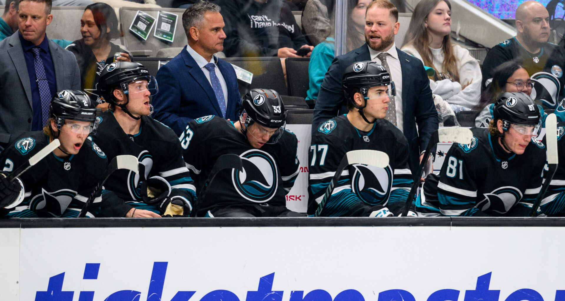 San Jose Sharks head coach Ryan Warsofsky