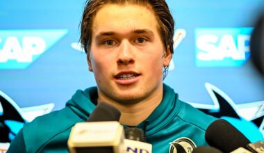 San Jose Sharks forward Macklin Celebrini