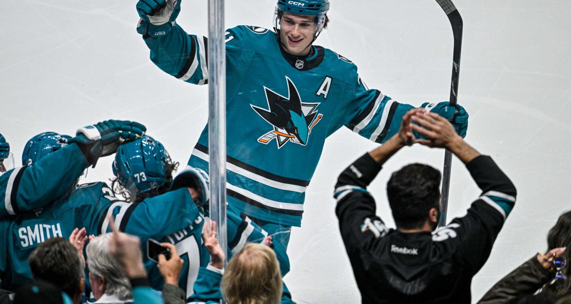 San Jose Sharks forward Macklin Celebrini