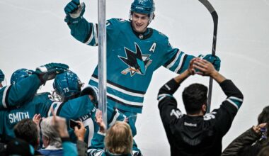 San Jose Sharks forward Macklin Celebrini