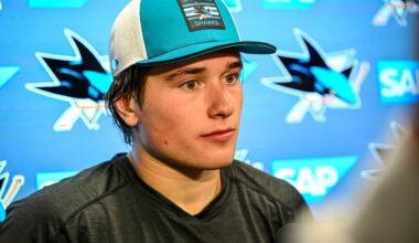 San Jose Sharks center Macklin Celebrini