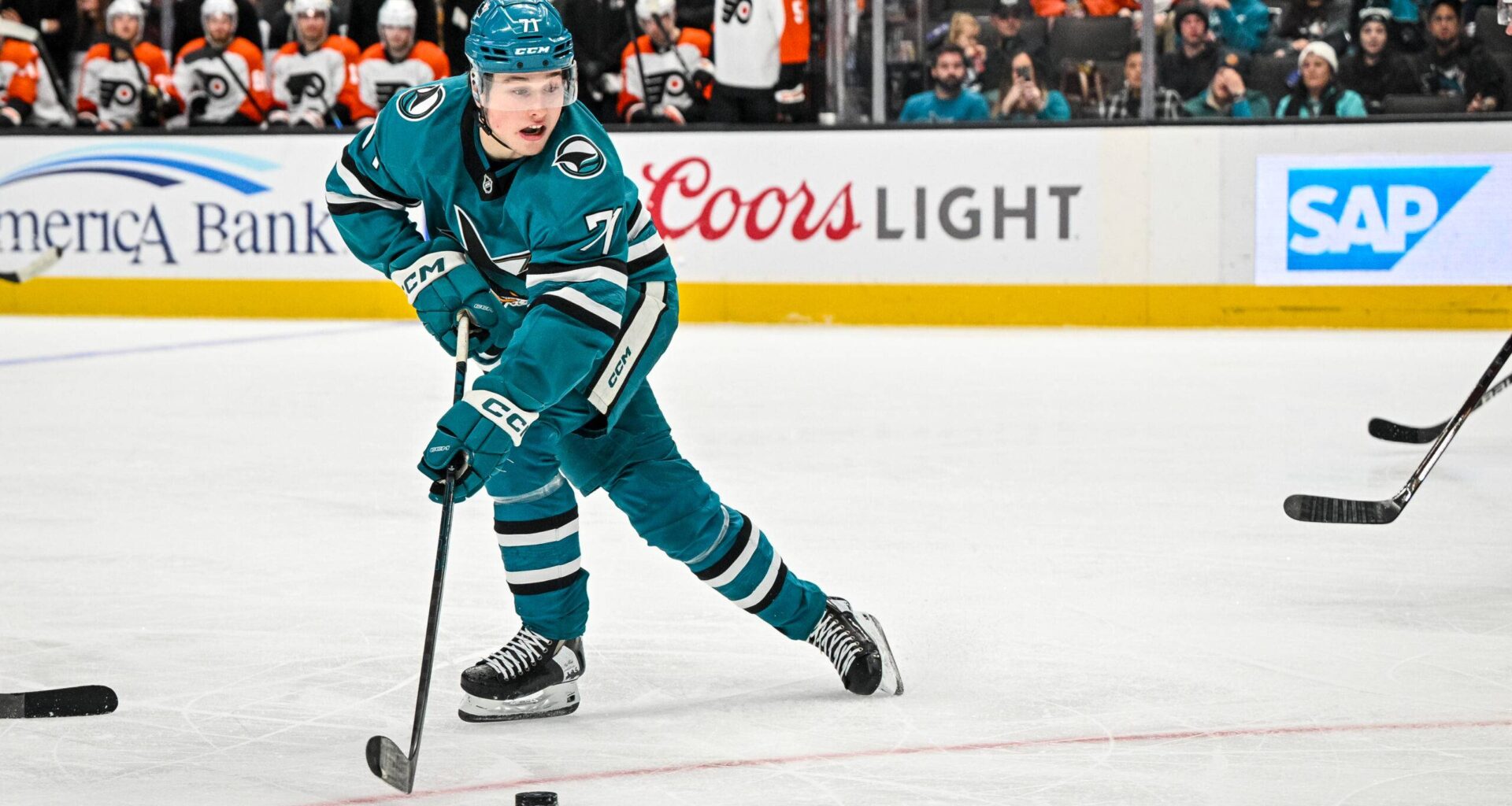 San Jose Sharks forward Macklin Celebrini