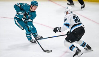 San Jose Sharks center Macklin Celebrini