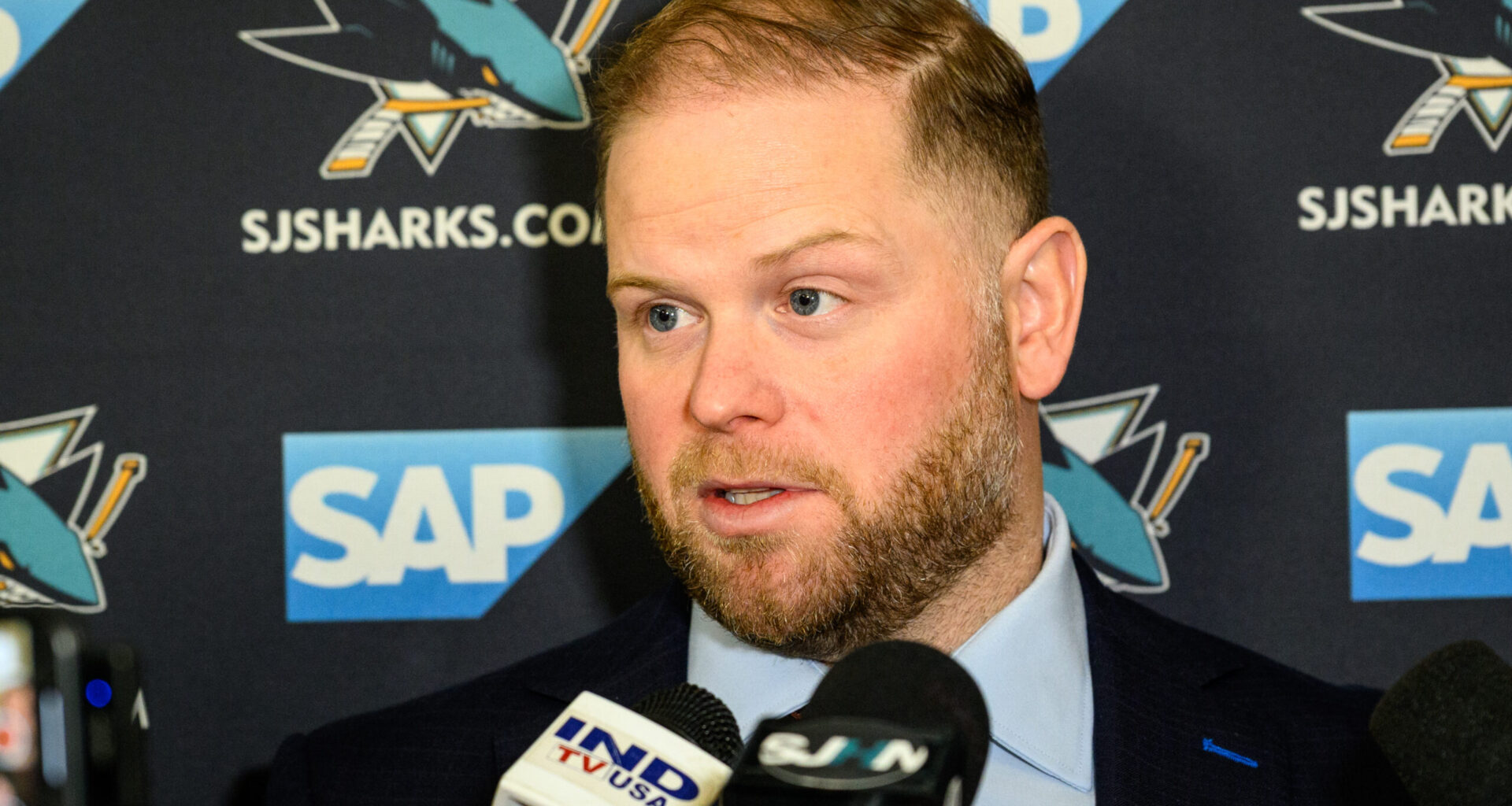 San Jose Sharks head coach Ryan Warsofsky
