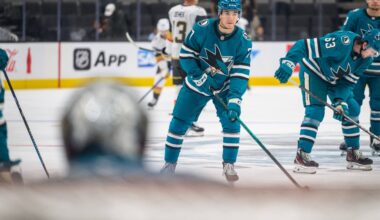 San Jose Sharks forward Michael Misa