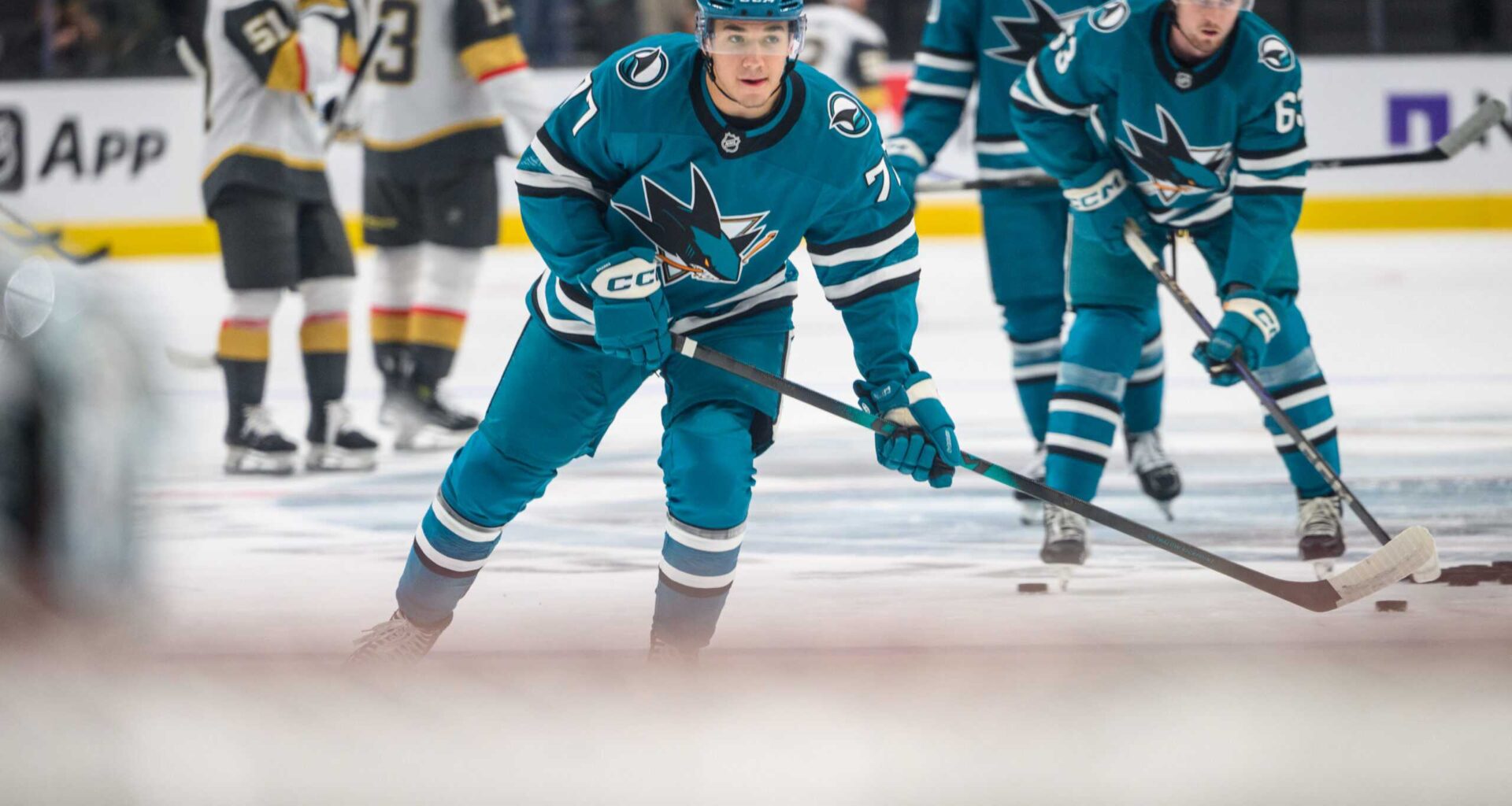 San Jose Sharks forward Michael Misa