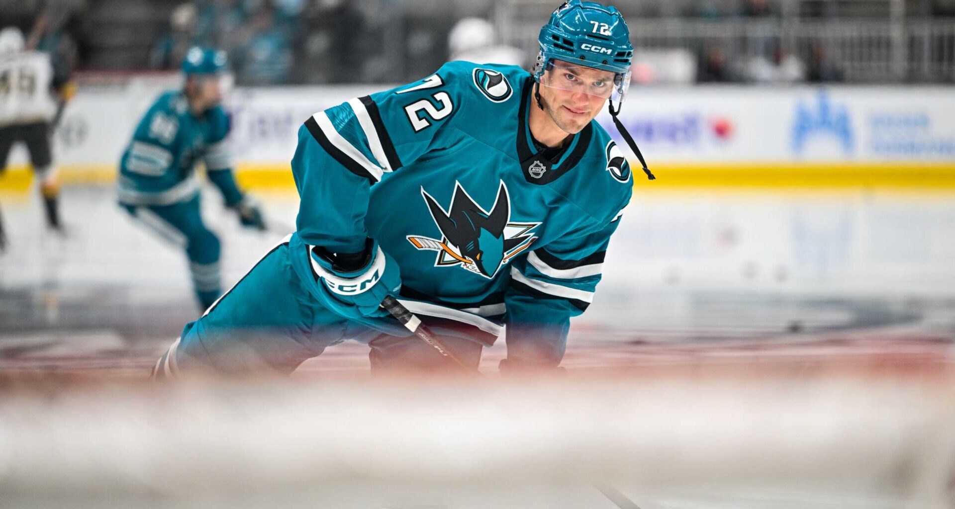 San Jose Sharks forward William Eklund