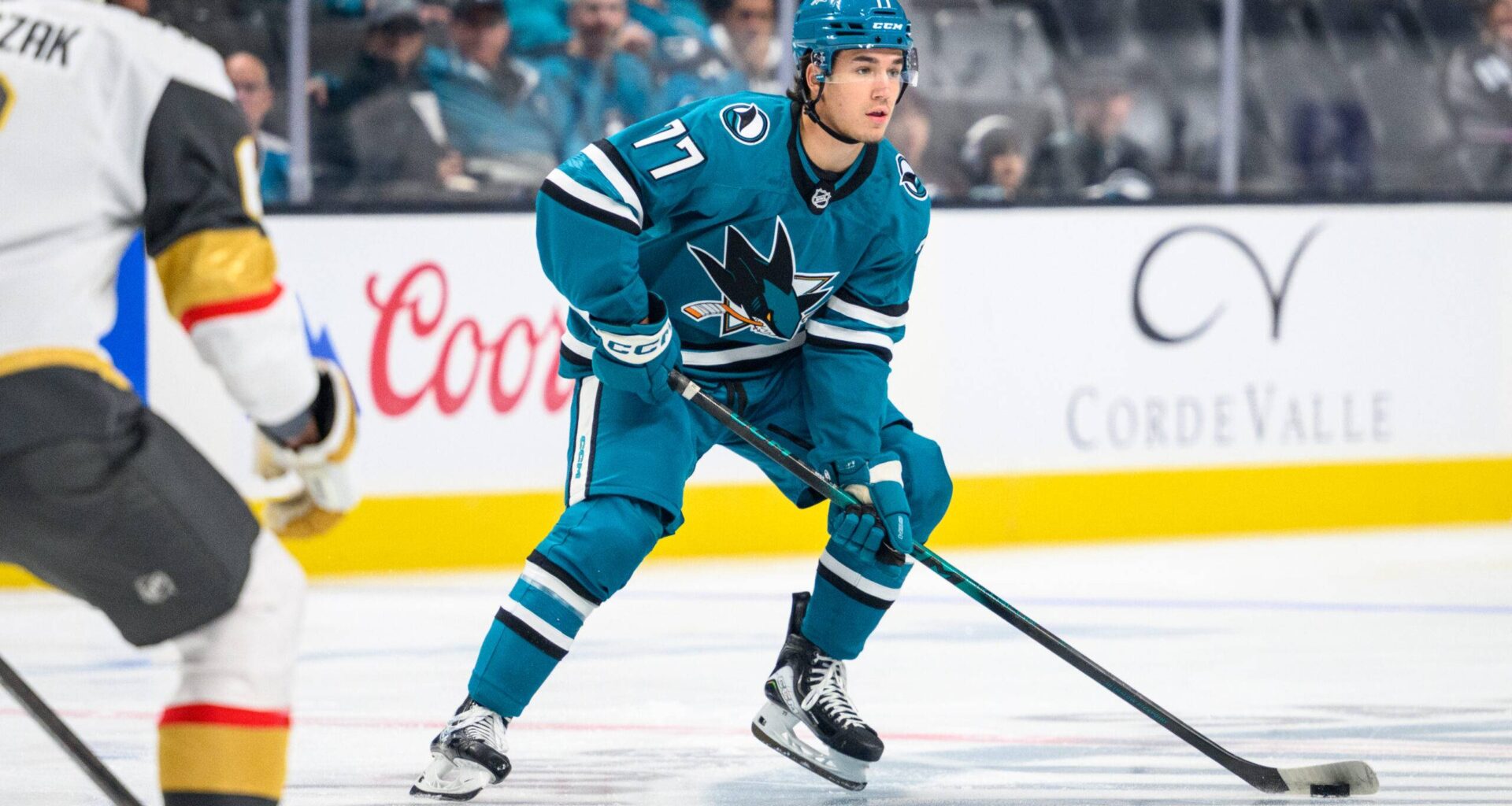 San Jose Sharks forward Michael Misa
