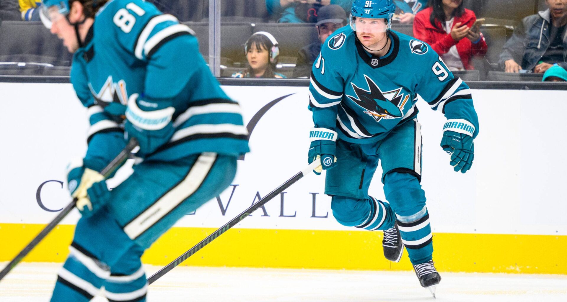 San Jose Sharks forward Carl Grundstrom