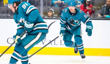 San Jose Sharks forward Carl Grundstrom