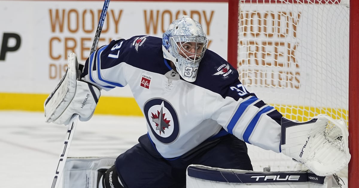 Connor Hellebuyck absent from Winnipeg Jets practice