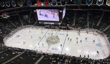 San Jose Sharks warmup against the Minnesota Wild