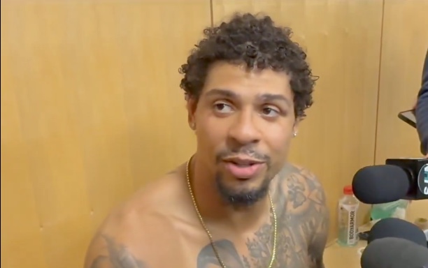 Ryan Reaves in an interview talking about his fight with Matt Rempe