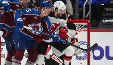 Olofsson’s five-point game leads Avalanche past Devils, ending New Jersey’s win streak