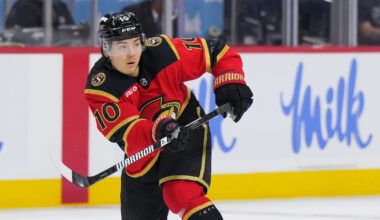 Ottawa Senators Jordan Spence projected to play vs. Calgary Flames