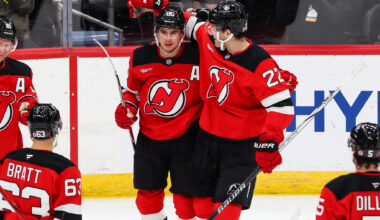 Jack Hughes Scores Twice to Lift Devils 5-3 Over Oilers - The Hockey Writers - New Jersey Devils