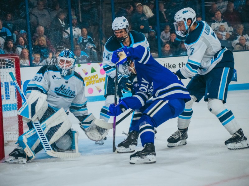 UMaine defenseman has strong return to ice after 19-month recovery from knee injury