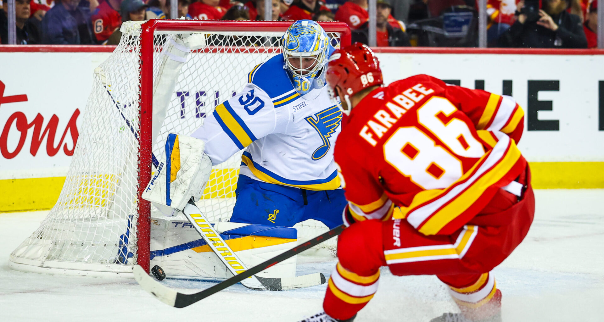 Blues Hold Off Flames' Pressure in 4-2 Victory - The Hockey Writers -