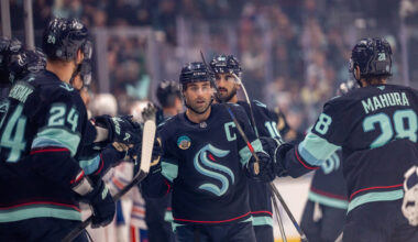 Eberle Scores Twice in Kraken's 3-2 Victory Over Oilers - The Hockey Writers - Edmonton Oilers