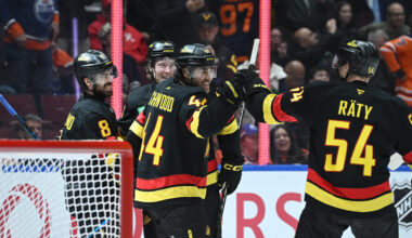 Sherwood's 2 Goals Lead Canucks to 4-3 Overtime Victory Over the Oilers - The Hockey Writers - Vancouver Canucks