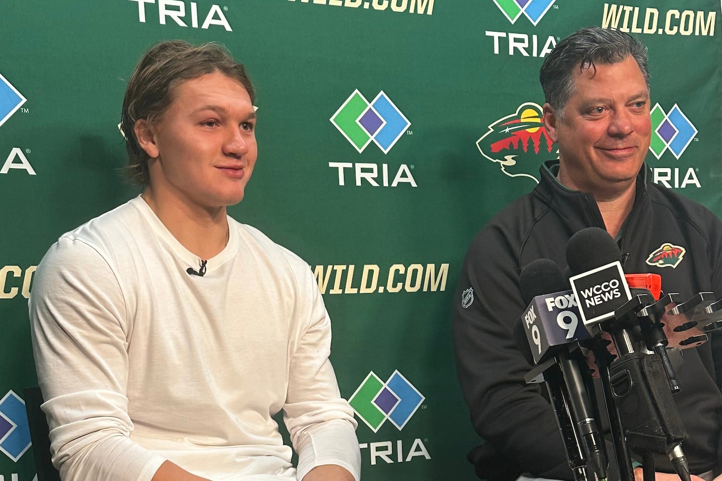 Wild general manager Bill Guerin (right) finally got a deal done with Russian left winger Kirill Kaprizov, and it's only the richest contract in NHL history. 