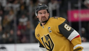 Mark Stone skating for the Vegas Golden Knights
