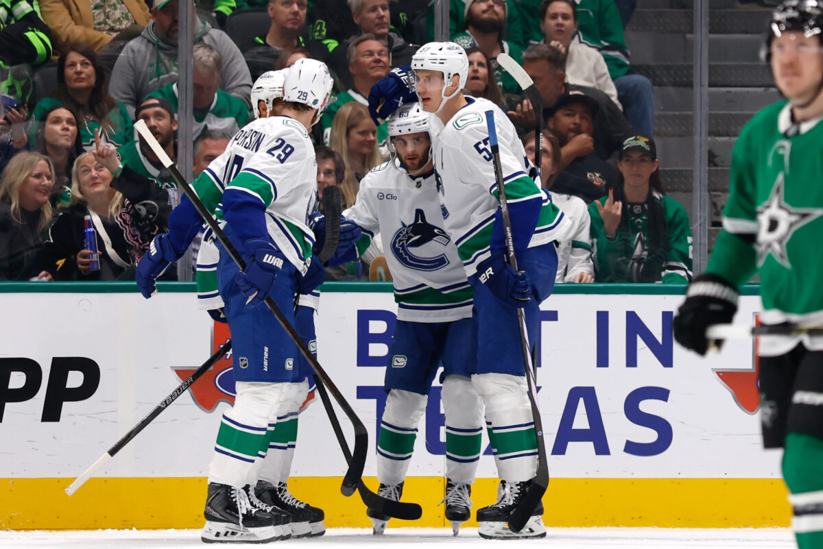 Max Sasson Vancouver Canucks Celebration