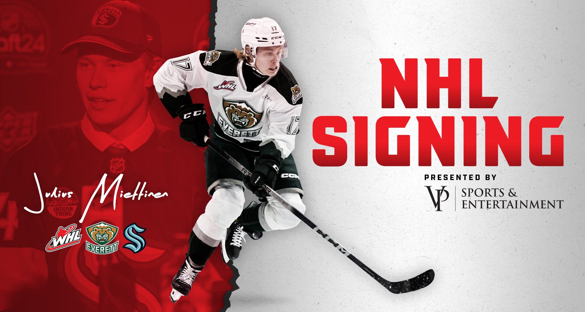 VP Sports & Entertainment presents: Silvertips forward Miettinen signs entry-level contract with Seattle Kraken
