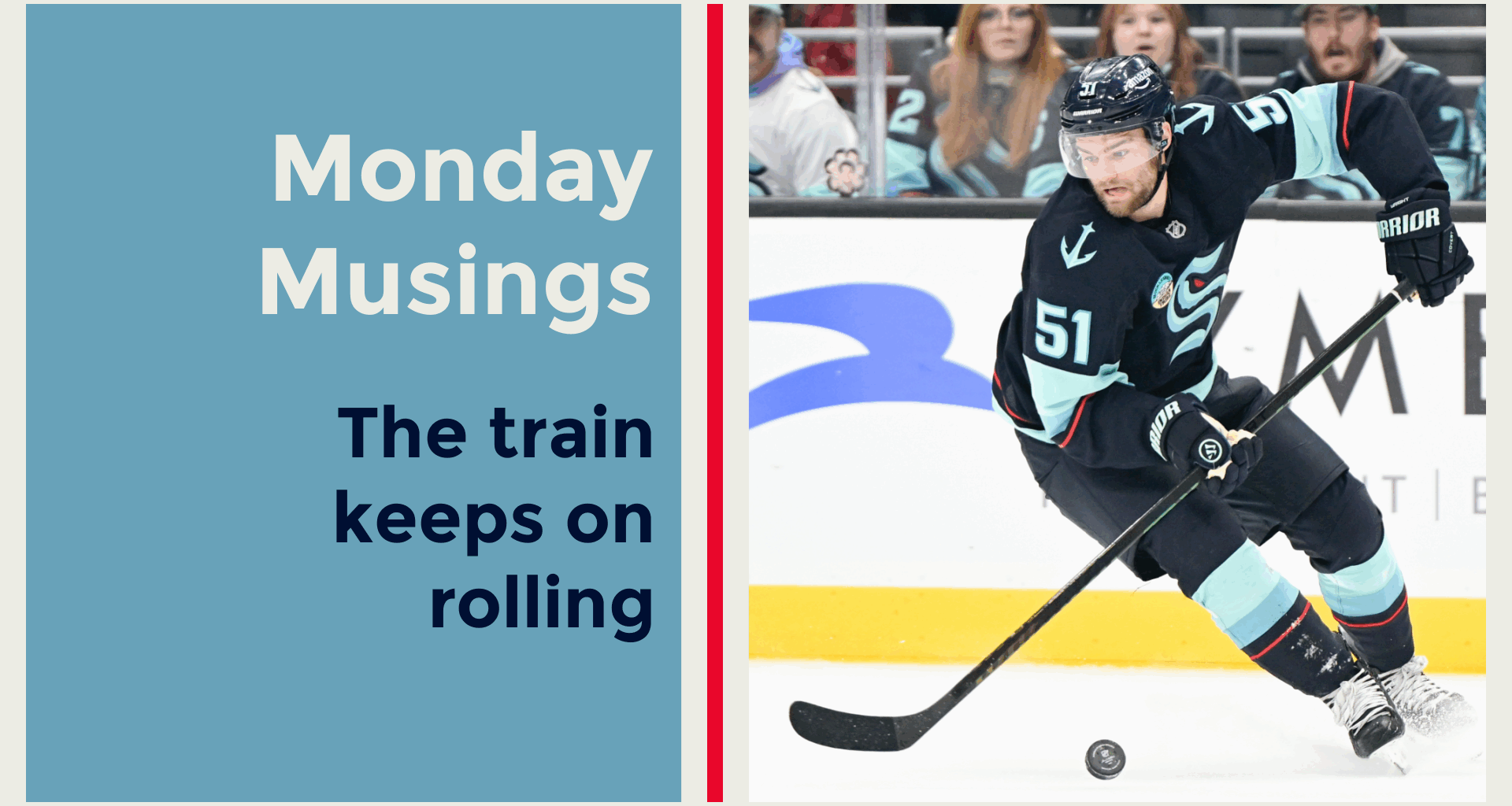 Monday Musings: The train keeps rolling despite injuries, Catton making NHL debut