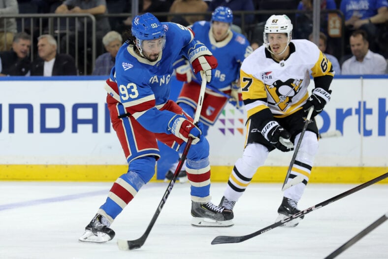 NHL: Pittsburgh Penguins at New York Rangers