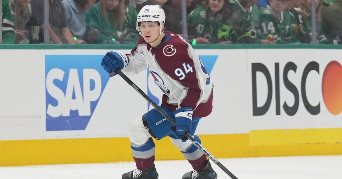 Avalanche's Joel Kiviranta out indefinitely with lower-body injury
