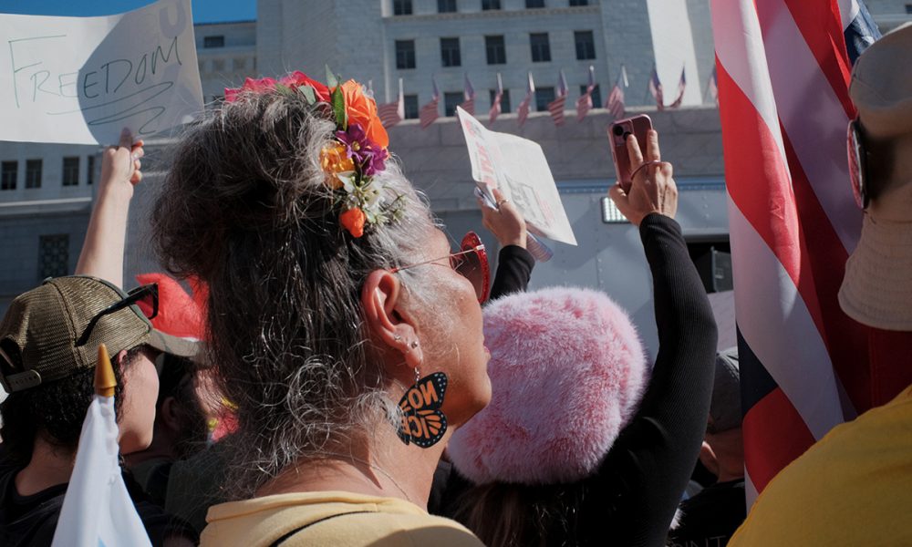 Anger, resistance and unity coursed through L.A. City Hall “No Kings” protest