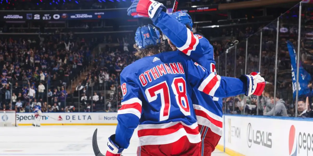 Brennan Othmann of the New York Rangers