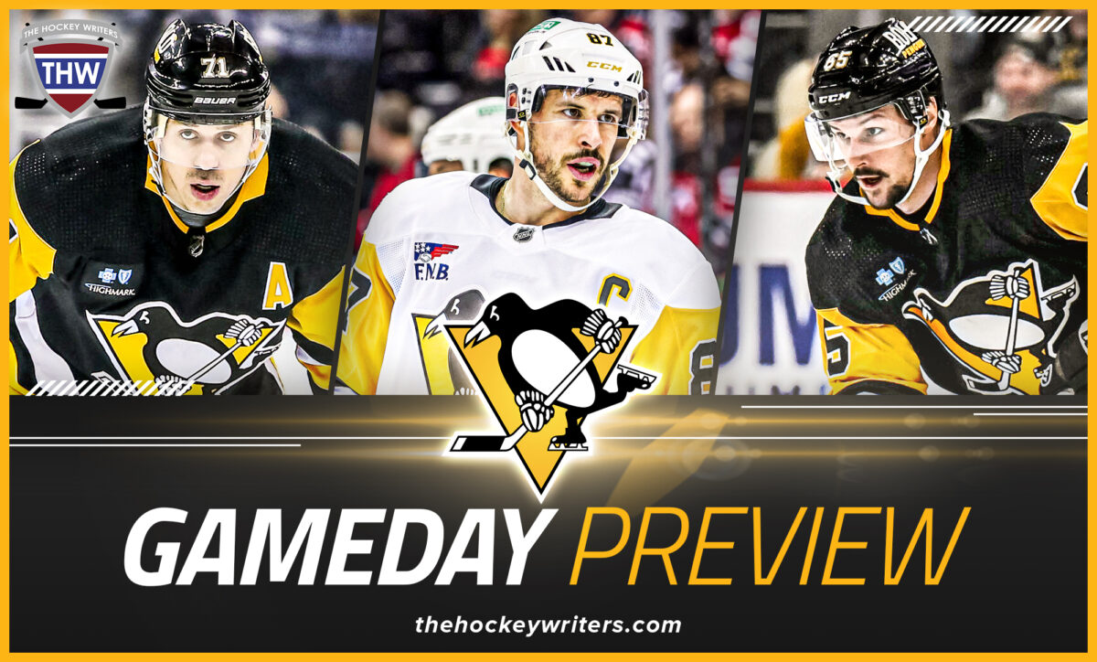 Pittsburgh Penguins Gameday Evgeni Malkin, Sidney Crosby, Kris Letang