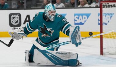 San Jose Sharks, Yaroslav Askarov still winless with Crosby, Penguins next
