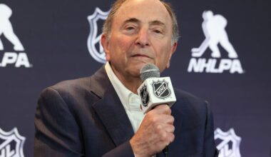The NHL, led by commissioner Gary Bettman, became the first of the four major pro sports leagues to partner with prediction market platforms on Wednesday.