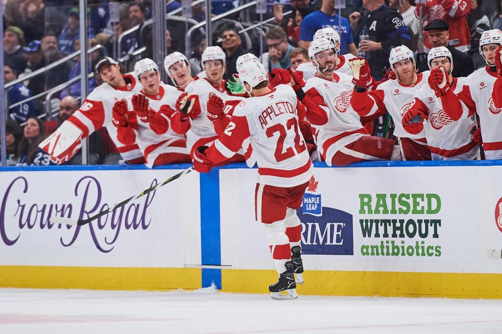 Mason Appleton scores in the final minute to lift the Red Wings over the Maple Leafs 3-2 – Macomb Daily