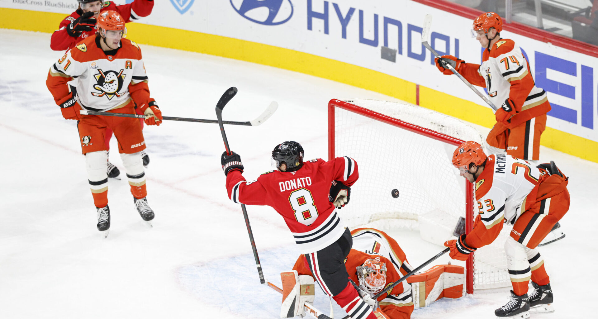 Donato's OT Winner Lifts Chicago Blackhawks to Win Over Ducks