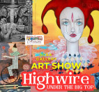 Oct. 3-Nov. 2:  “Highwire Under the Big Top’ Art Exhibit at SCAA