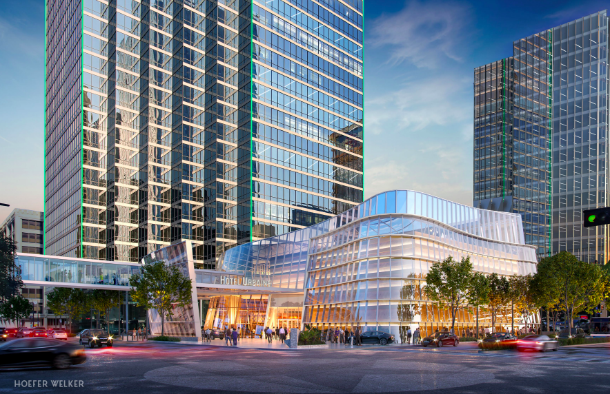 Bank of America Plaza redevelopment rendering
