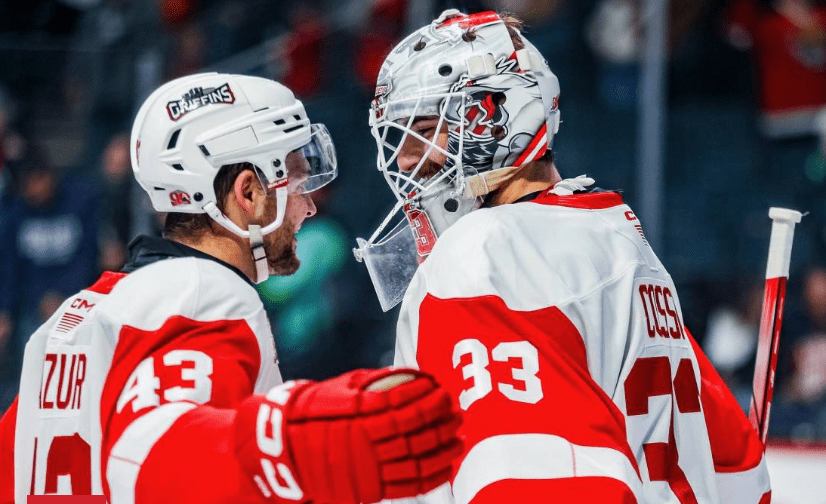 grand rapids griffins, sebastian cossa, carter Mazur