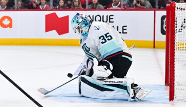 Seattle Kraken Joey Daccord save Montreal 2025...